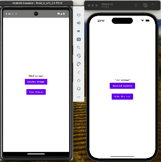 Animation showing a coroutine-driven countdown running inside the "Tab One" and "Tab Two" screens.