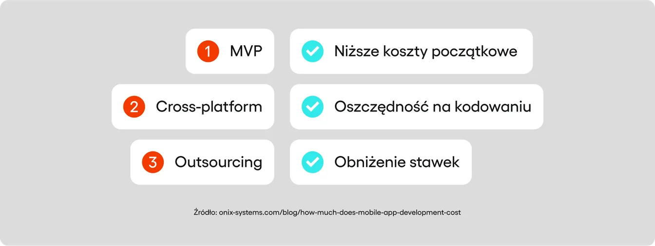 strategie obniżania kosztów aplikacji mobilnej