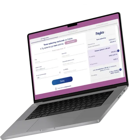 Screens of the Paytree product on a device.