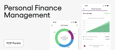 Personal Finance Management - budget tracking dashboard from POP Pankki